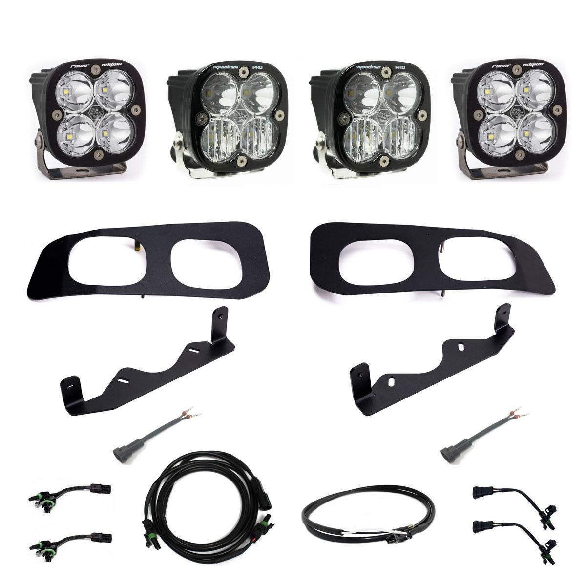 2023-26 Ford Super Duty Dual Unlimited Fog Pocket Upfitter Kit — primary image