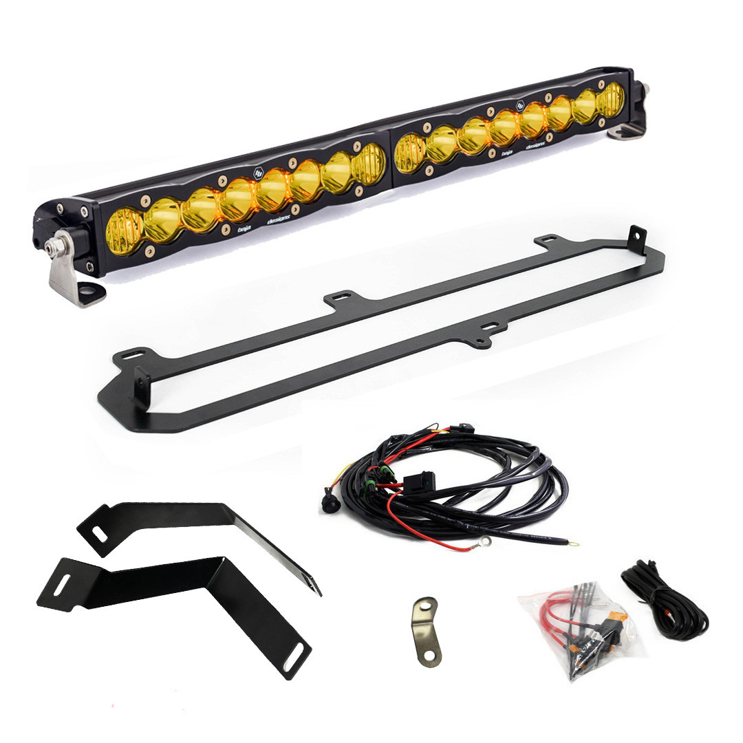 S8 20 Inch Grille Kit - '22-26 Tundra, '23-26 Sequoia; w/ TRD Grill (Driving/Combo; Baja Amber) — primary image