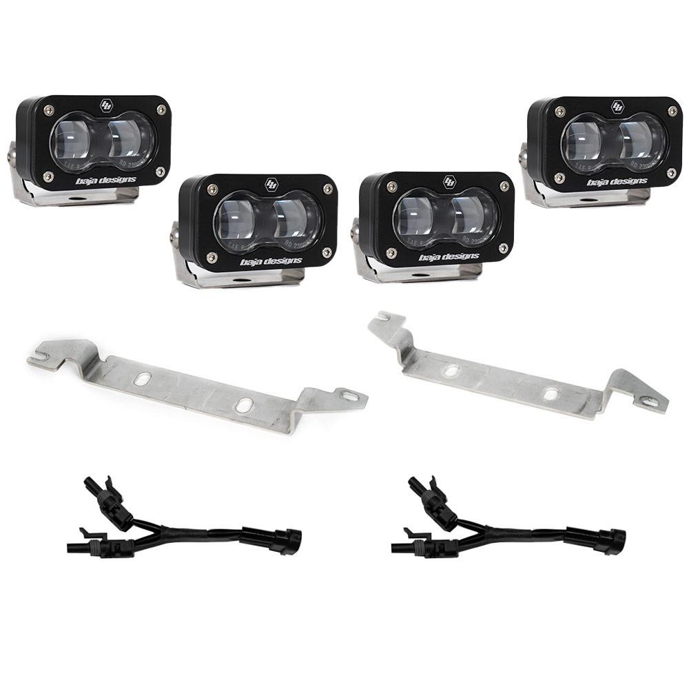 S2 SAE OEM Fog Light Replacement Kit - 2024-2026 Toyota Tacoma (SAE Spot; Clear) — application image