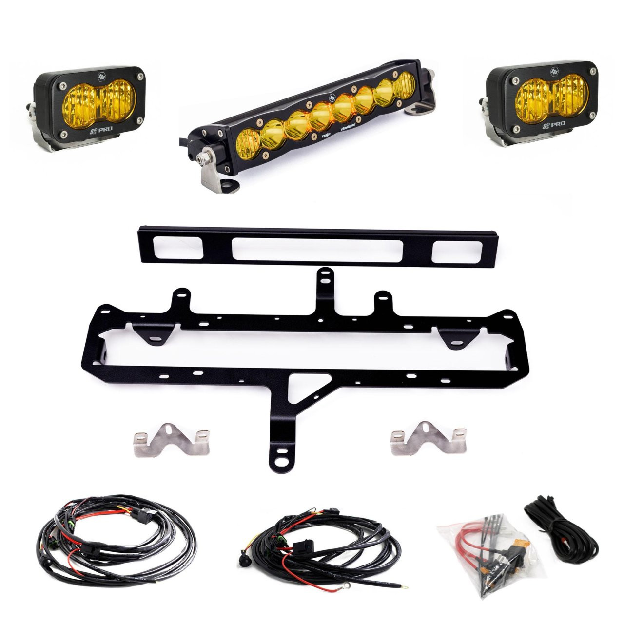 S8 10-inch/S2 Pro Grille Light Kit - 2024-2026 Toyota Tacoma TRD Pro (Baja Amber) — primary image