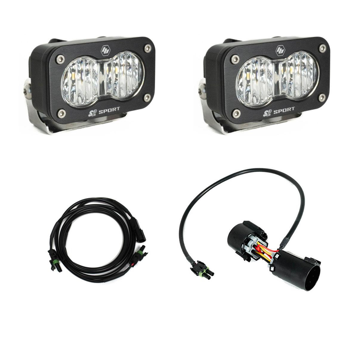 S2 Sport W/C, Reverse Kit Plug-N-Play (Wide Cornering; Clear; Plug-n-Play Wiring) — application image