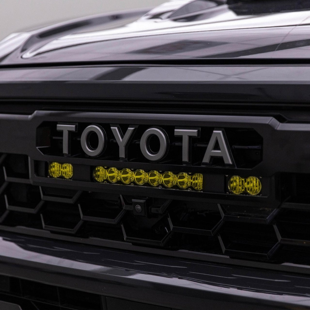 Toyota S8 10" Light Bar / S2 Pro Grille Conversion Light Kit - 2024-2026 Toyota Tacoma (Baja Amber) — application image