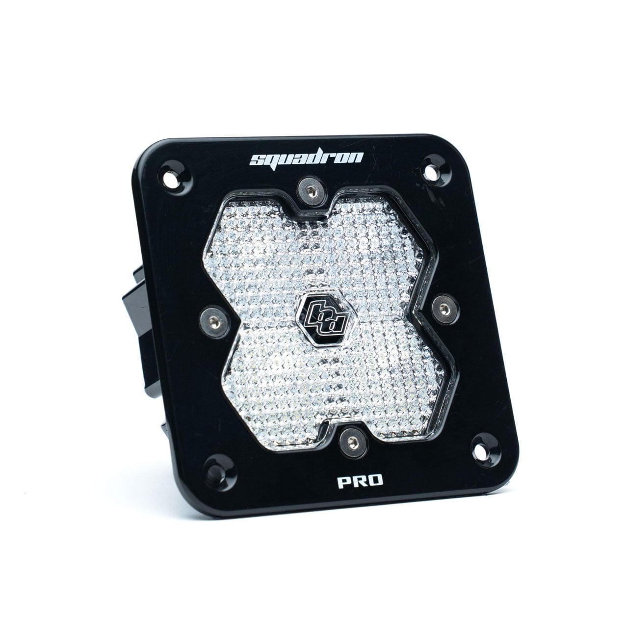 Squadron 2.0 Pro Black Flush Mount LED Auxiliary Light Pod (Work/Scene; Clear) — primary image