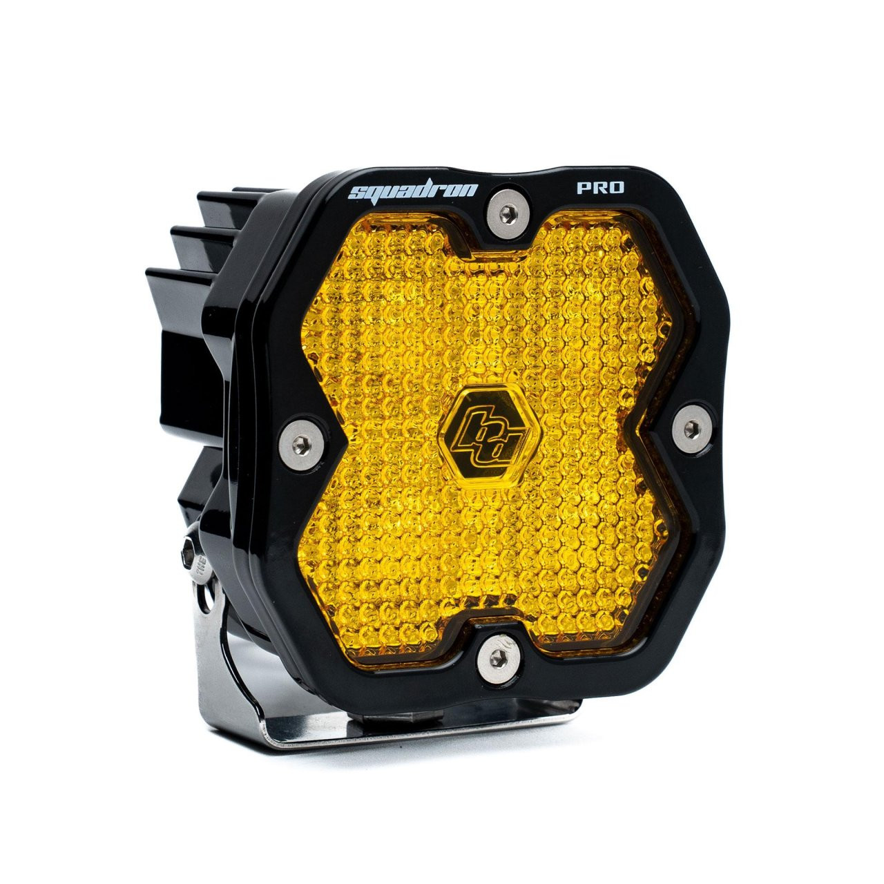 Squadron 2.0 Pro Black LED Auxiliary Light Pod (Work/Scene; Baja Amber) — primary image