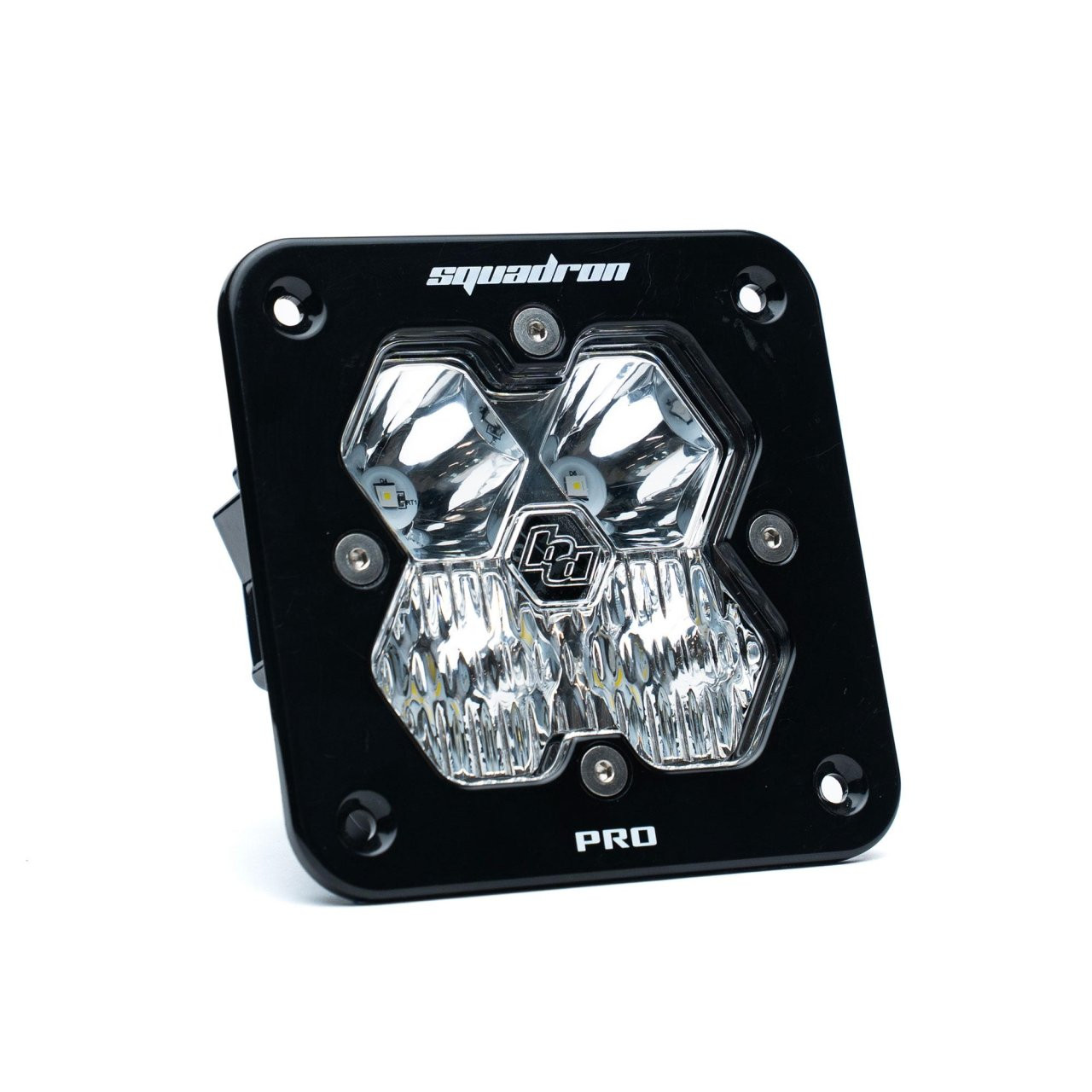 Squadron 2.0 Pro Black Flush Mount LED Auxiliary Light Pod (Driving/Combo; Clear) — application image