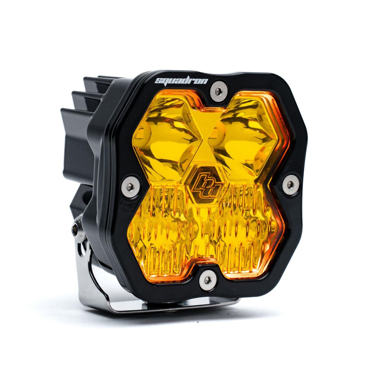 Squadron 2.0 Sport Black LED Auxiliary Light Pod (Driving/Combo; Baja Amber) — application image