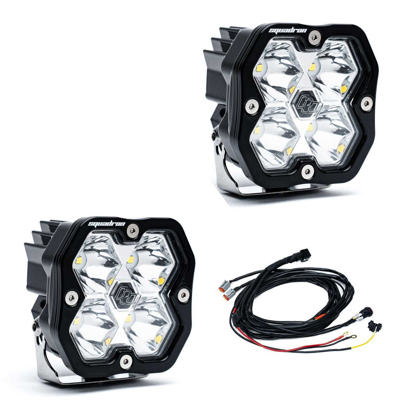 Squadron 2.0 Sport Black LED Auxiliary Light Pod Pair (Spot; Clear) — primary image
