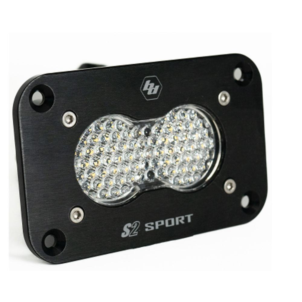 S2 Sport Black Flush Mount LED Light Pod (Work/Scene; Clear) — primary image