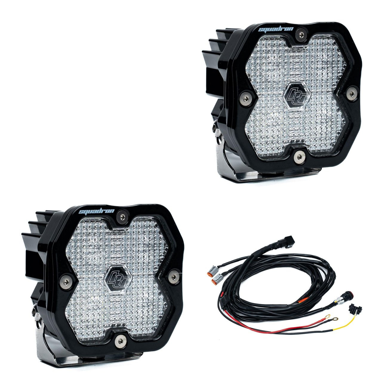 Squadron 2.0 Sport Black LED Auxiliary Light Pod Pair (Work/Scene; Clear) — primary image