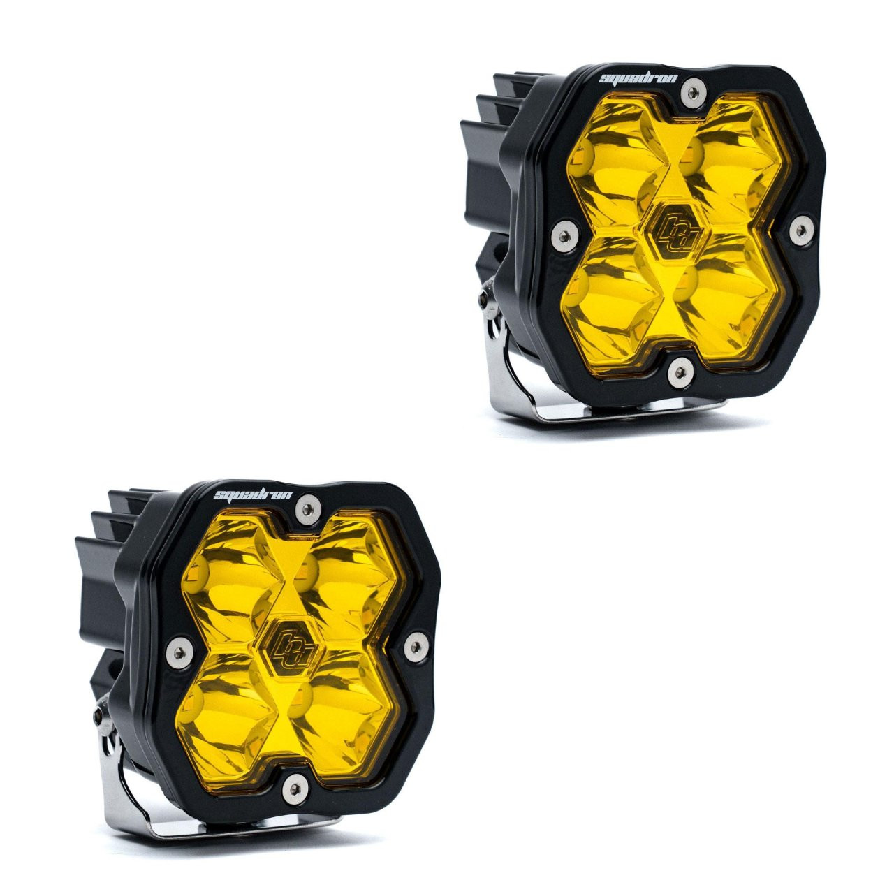 Squadron 2.0 Sport Black LED Auxiliary Light Pod Pair (No Harness) (Spot; Baja Amber) — application image