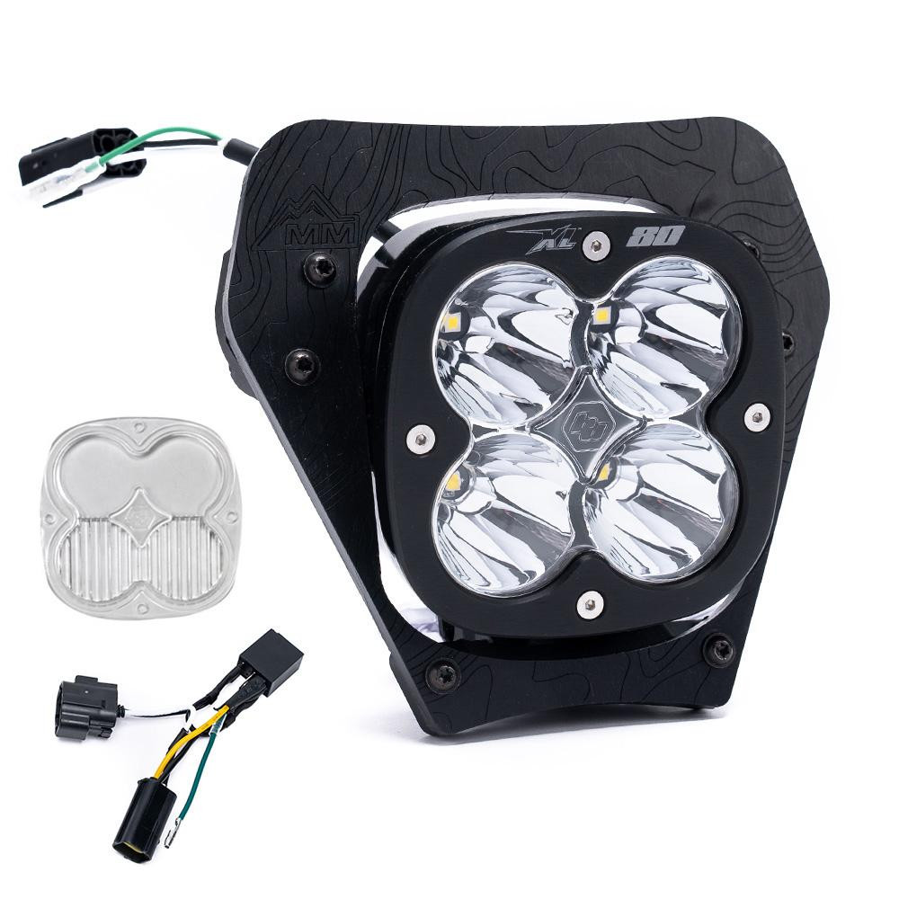 KTM XL80 (D/C) Headlight Kit w/ Hi-Low Harness - 2024-2026 350 EXC-F;500 EXC-F (Trail; Clear) — primary image