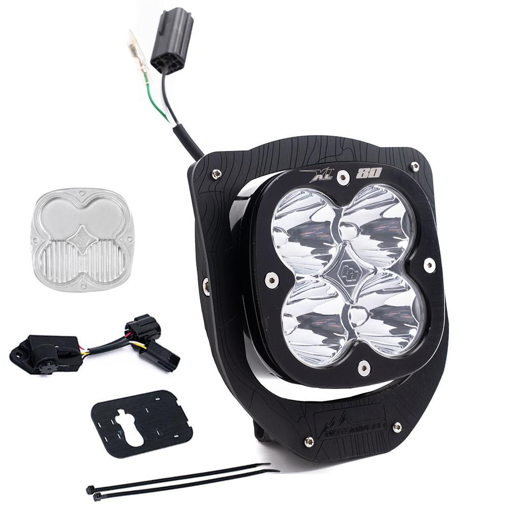 Husqvarna XL80 (D/C) Headlight Kit w/ Dimmer - 2024-2026 FE350W; FE 501W; FE 450 (Trail; Clear) — application image