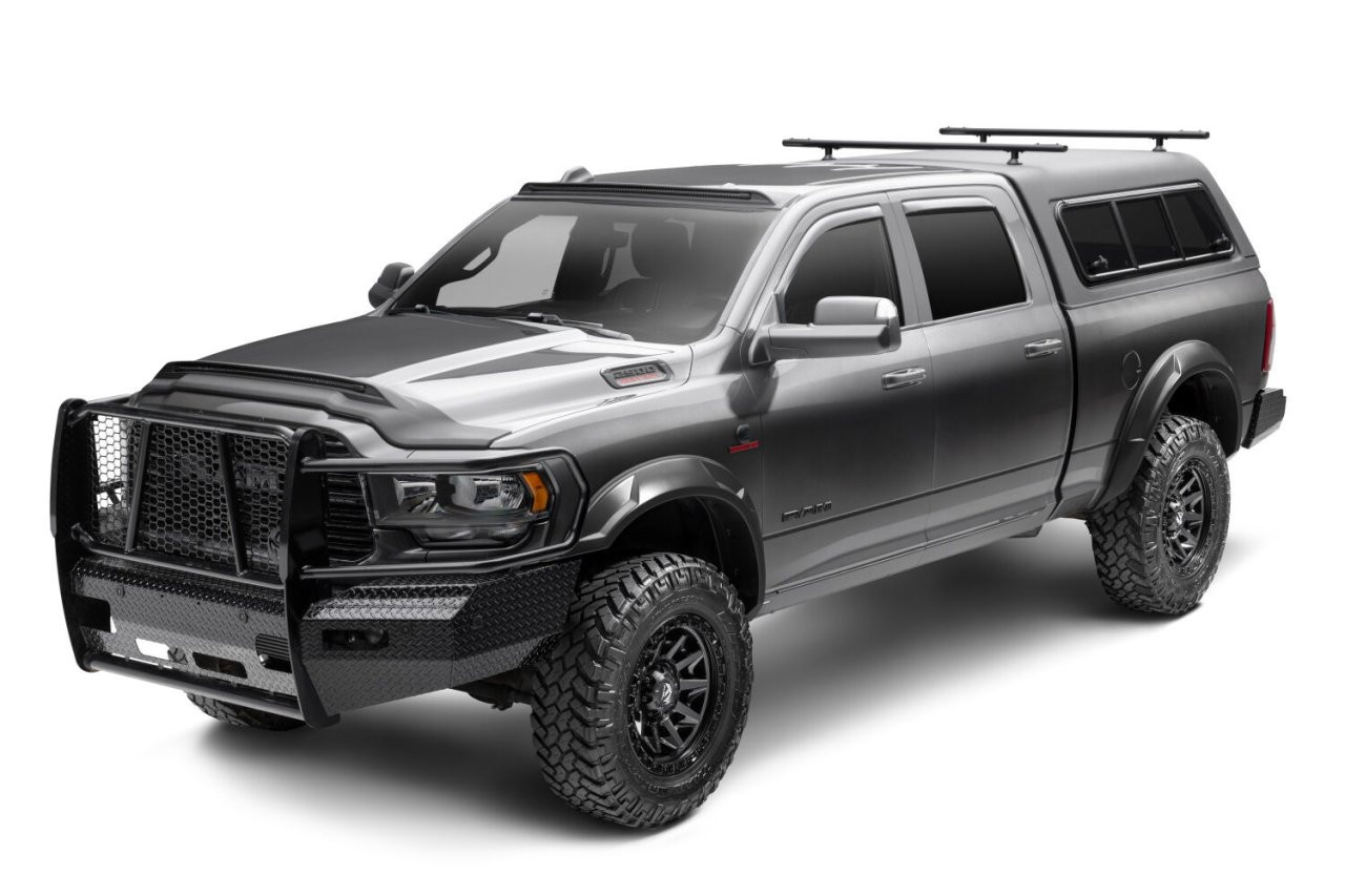 Husky Liners DRT Fender Flares Black Smooth Finish 4-Piece Set (2805938) — side view