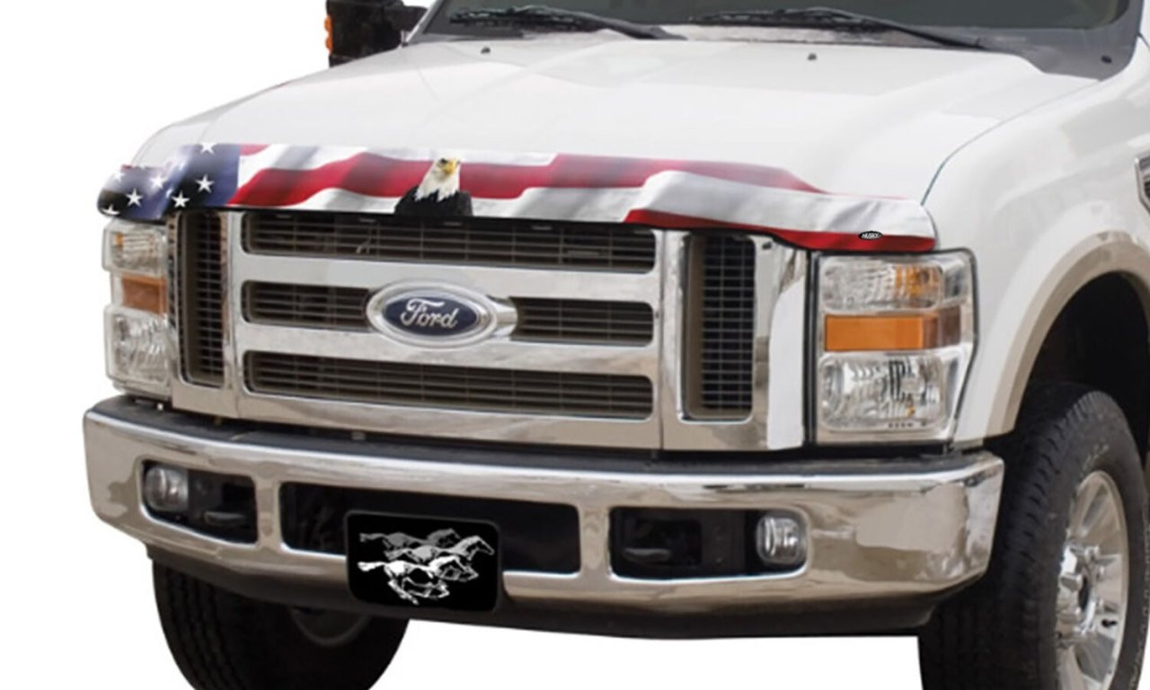 Husky Liners Eagle American Flag Bug Shield Hood Protector (2818033) — primary image