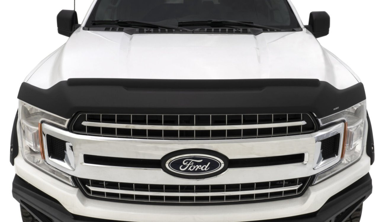 Husky Liners 2830001 Aeroskin II Low Profile Hood Protector Matte Black 2009-2014 Ford F-150 — application image