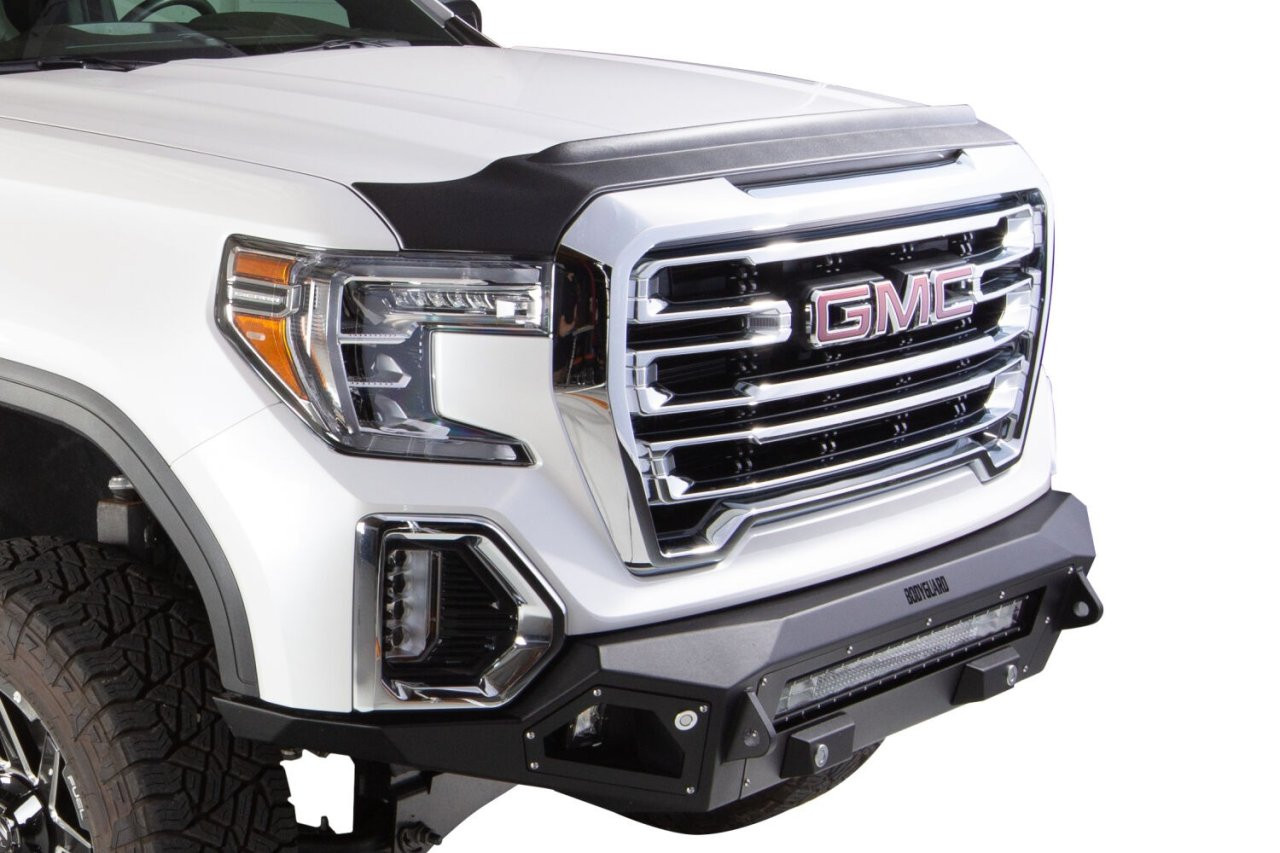 Husky Liners 2830030 Aeroskin II Low Profile Hood Protector Matte Black 2011-2014 Chevy Silverado 2500/3500 Heavy Duty — primary image
