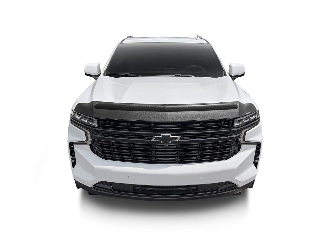 Husky Liners 2830123 Aeroskin II Low Profile Hood Protector Matte Black 2016-2018 Chevy Silverado 1500/ 2019 Chevy Silverado 1500 LD — installed view