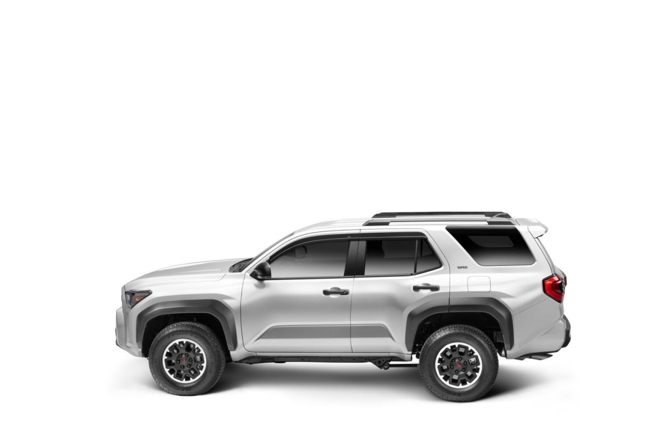 Low Profile Ventvisor Deflector; Smoke; Outside Mount; 4 pc. (2854149) — installed view
