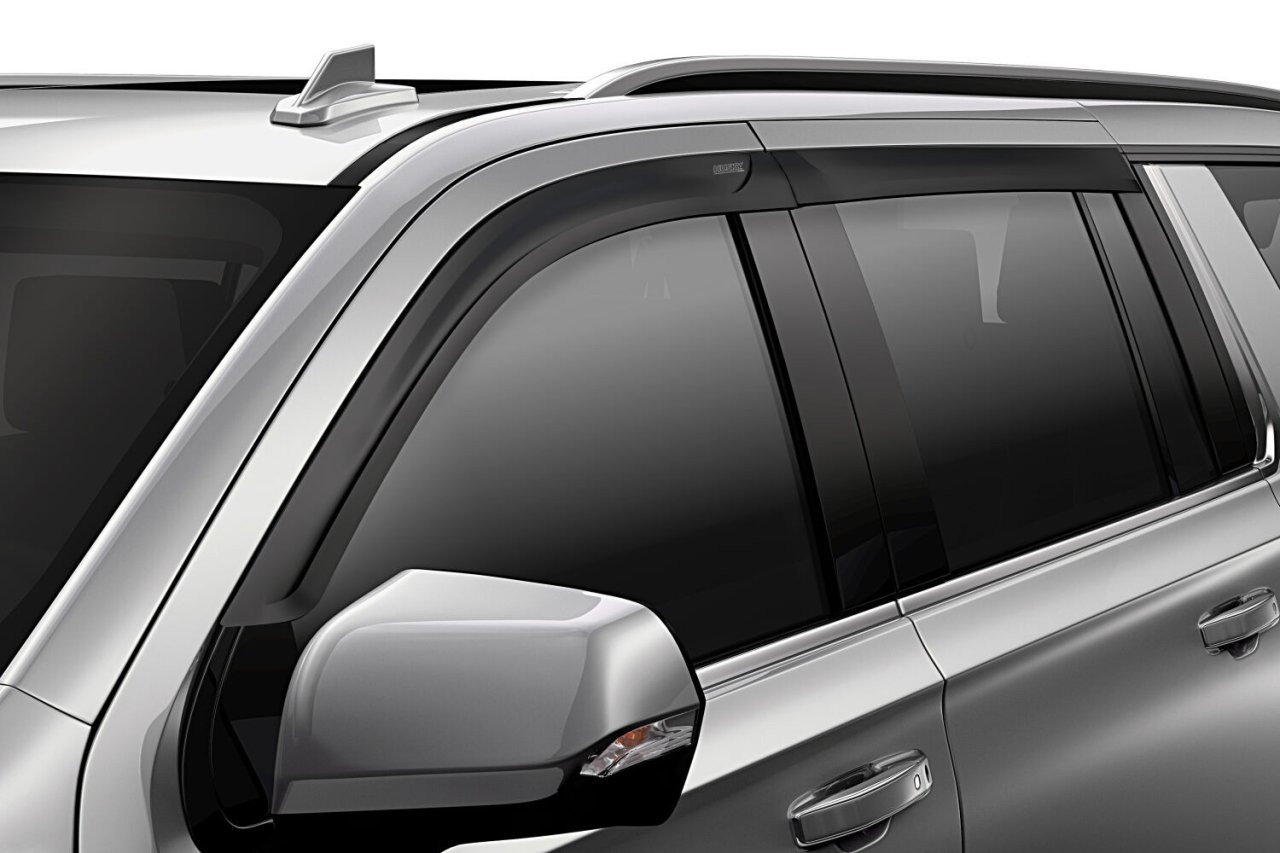 Low Profile Ventvisor Deflector; Matte Black; Outside Mount; 4 pc. (2857074) — primary image