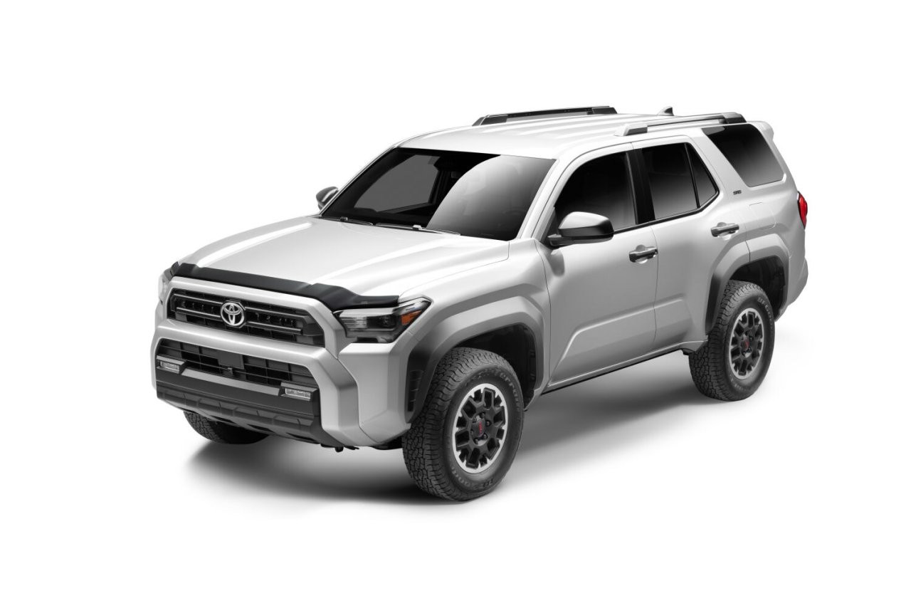 Husky Liners 2842279 Aeroskin Low Profile Hood Protector Smoke 2024-2025 Toyota Tacoma — installed view