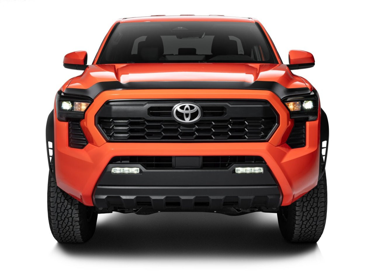 Husky Liners 2842279 Aeroskin Low Profile Hood Protector Smoke 2024-2025 Toyota Tacoma — installed view