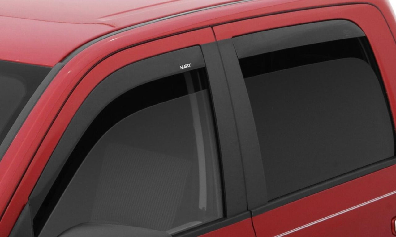 Low Profile Ventvisor Deflector; Smoke; In-Channel Mount; 4 pc. (2864081) — primary image