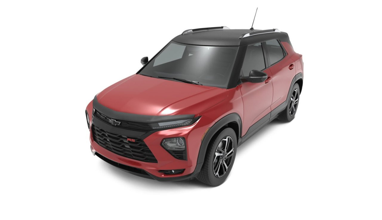 Husky Liners 2877192 Aeroskin Low Profile Hood Protector Matte Black 2021-2025 Chevrolet Trailblazer — installed view