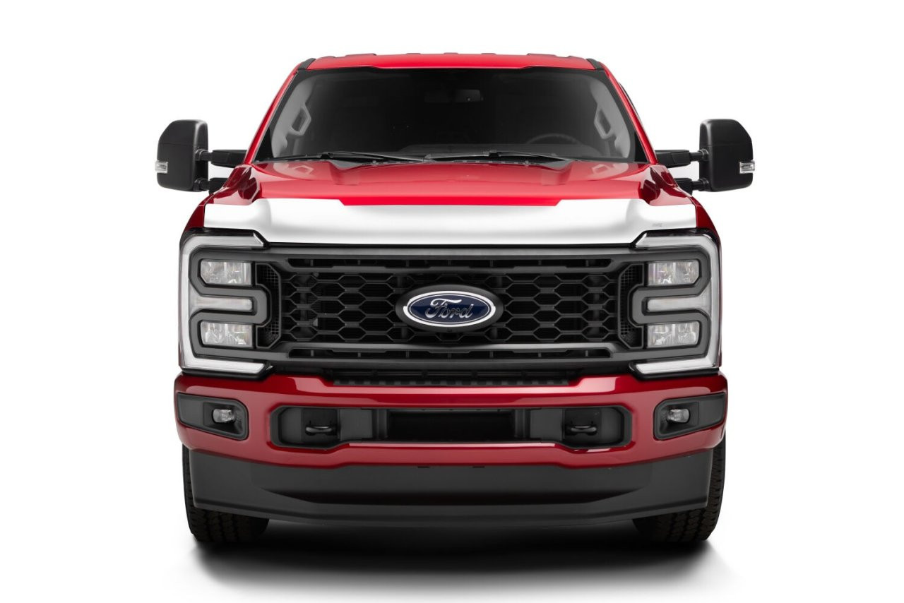 Husky Liners 2892235 Aeroskin Hood Protector Chrome 24-25 Ford F-250/F-350/F-450 SuperDuty — application image
