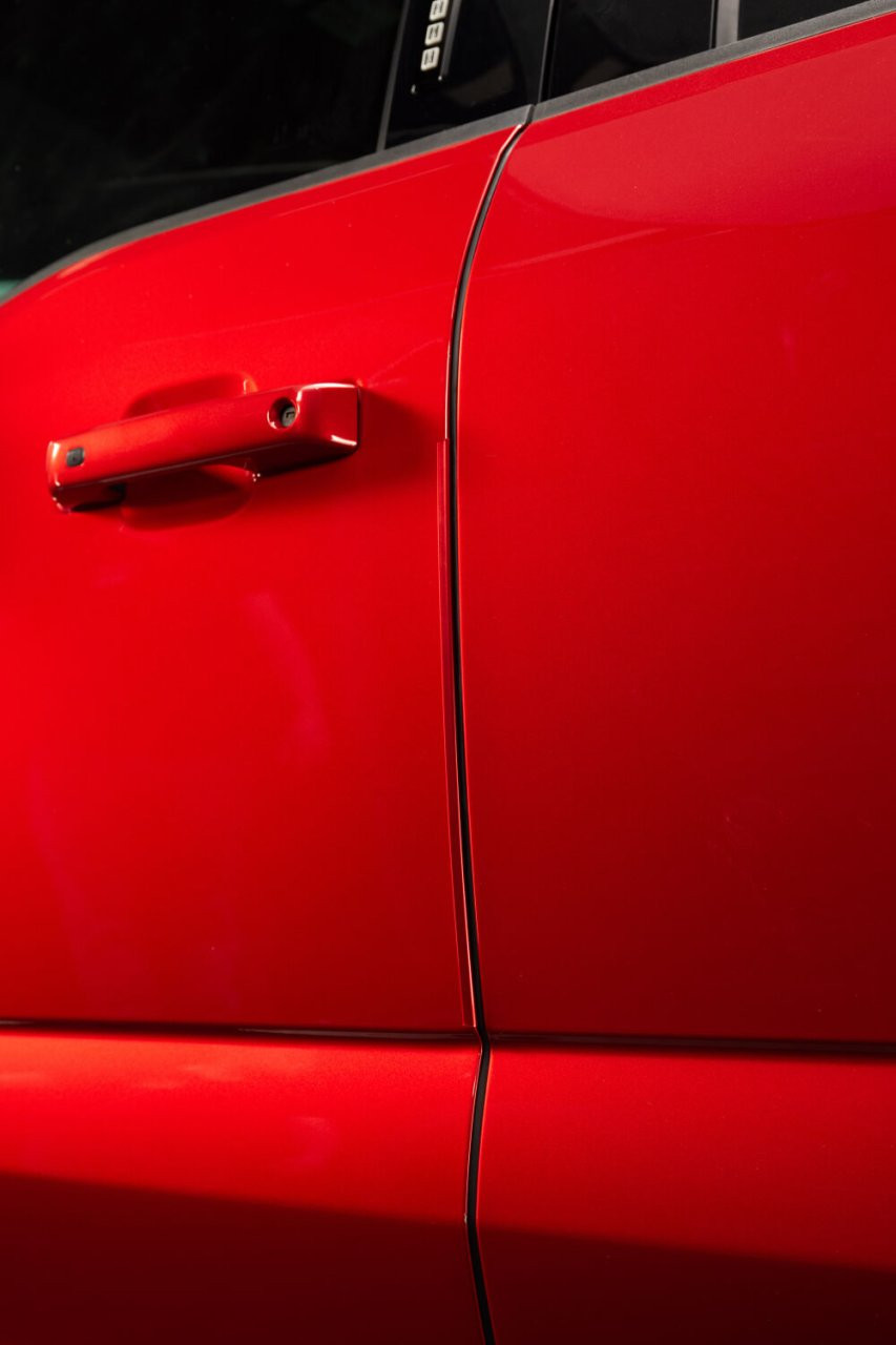 Door Edge Guards 4PC Set - Rapid Red Metallic Tri Coat — installed view