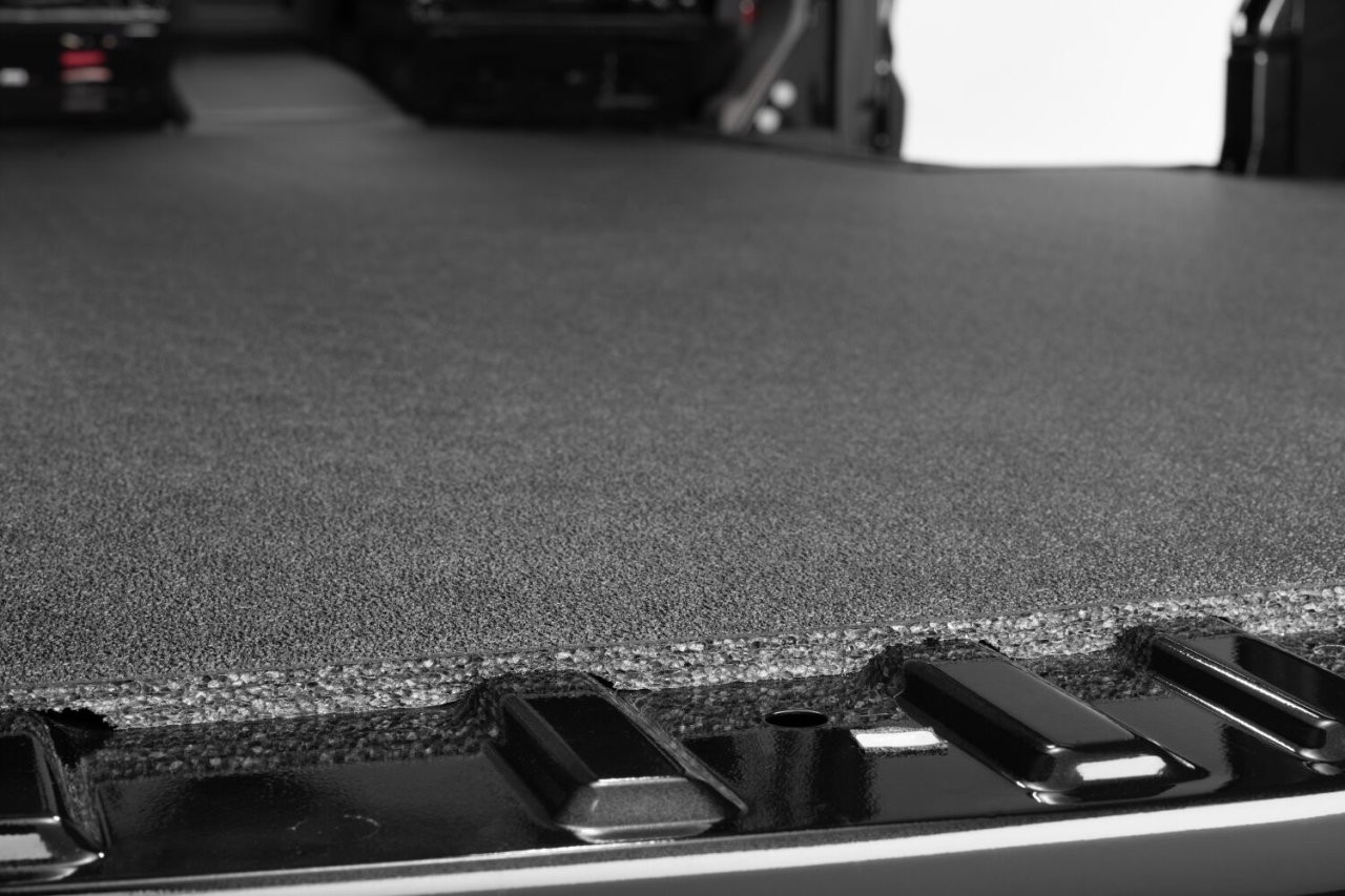 Husky Liners Guardian Impact Van Mat Max Long - 148" WB without extended body — installed view