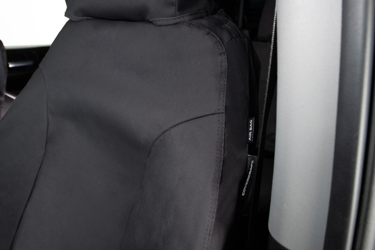 Covercraft SeatSaver Custom Seat Cover - Polycotton Charcoal (SS2359PCCH) — front view