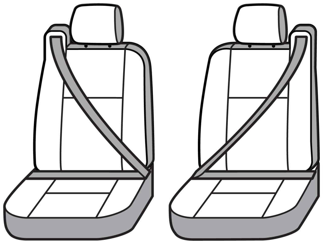 Covercraft SeatSaver Custom Seat Cover - Waterproof Taupe (SS3346WFTP) — front view
