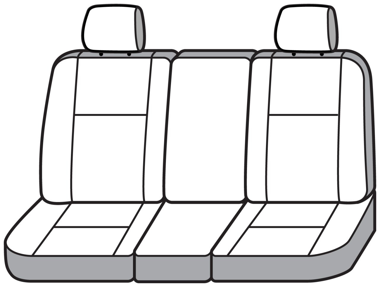Covercraft SeatSaver Custom Seat Cover - Polycotton Taupe (SS3411PCTP) — front view