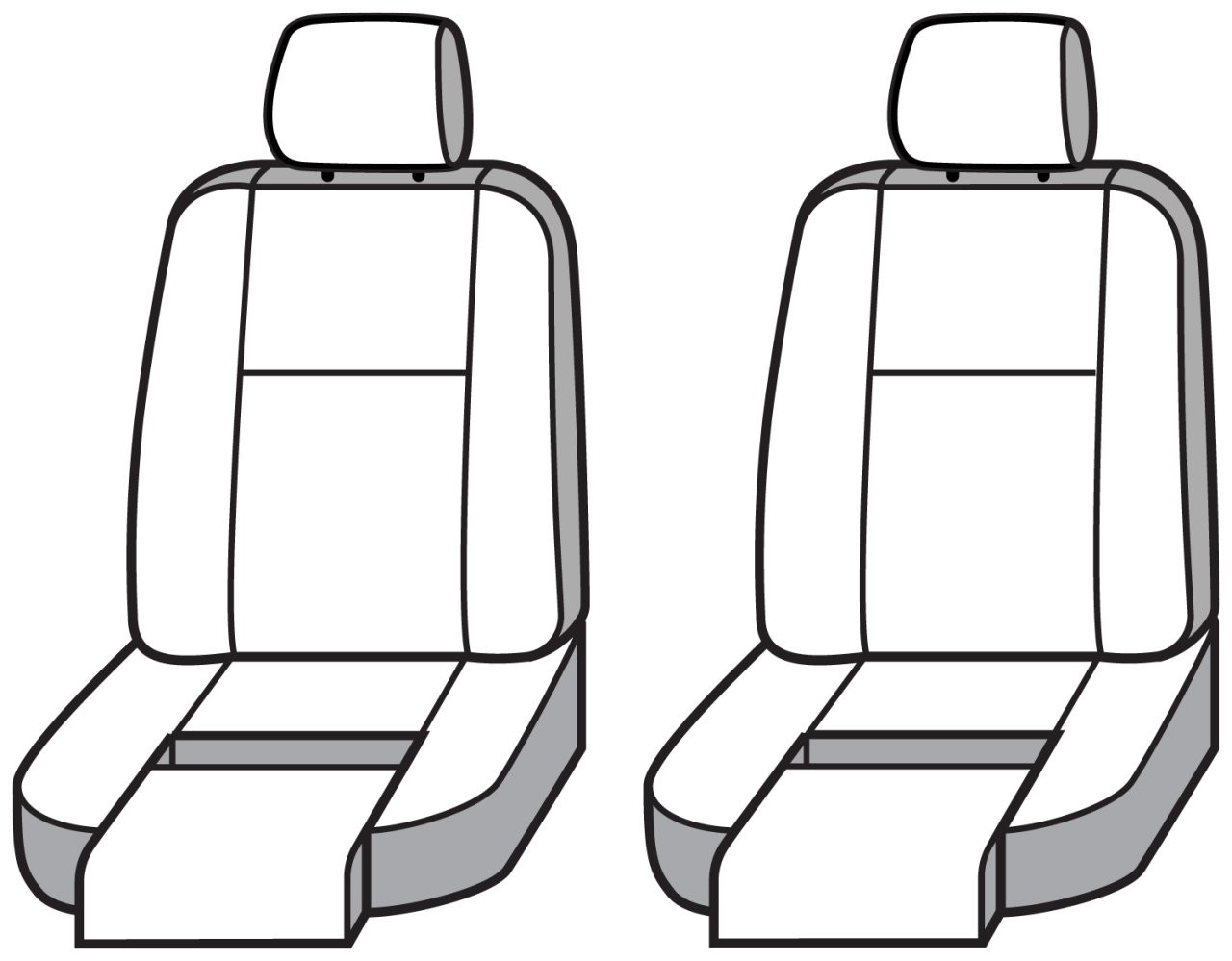 Covercraft SeatSaver Custom Seat Cover - Polycotton Tan (SS3505PCTN) — front view