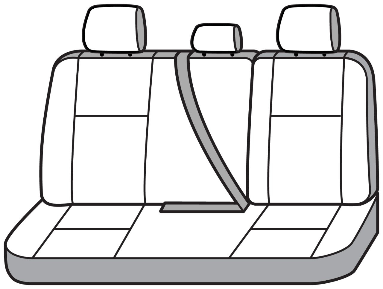 Covercraft SeatSaver Custom Seat Cover - Polycotton Taupe (SS7483PCTP) — front view