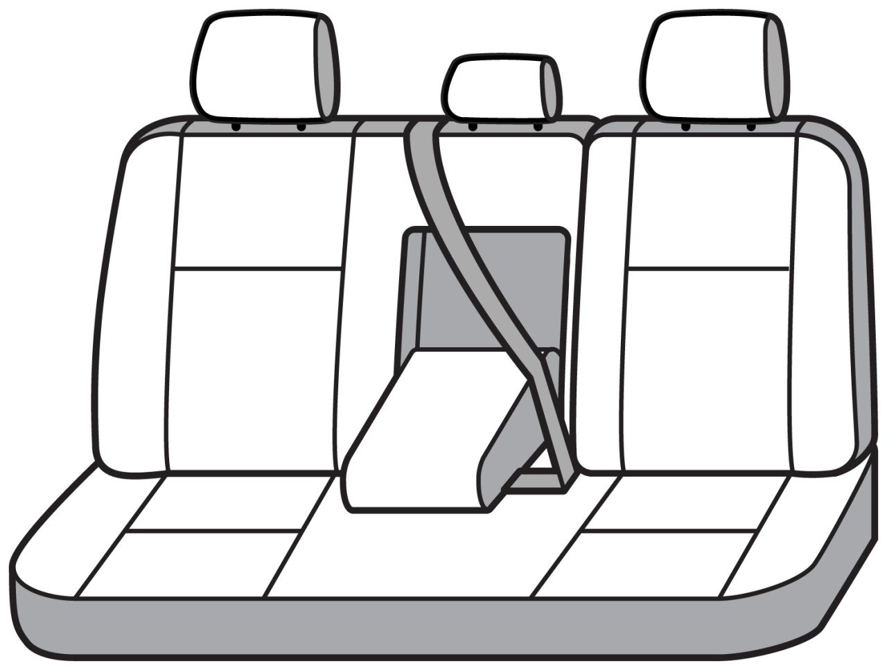 Covercraft SeatSaver Custom Seat Cover - Waterproof Taupe (SS7593WFTP) — front view