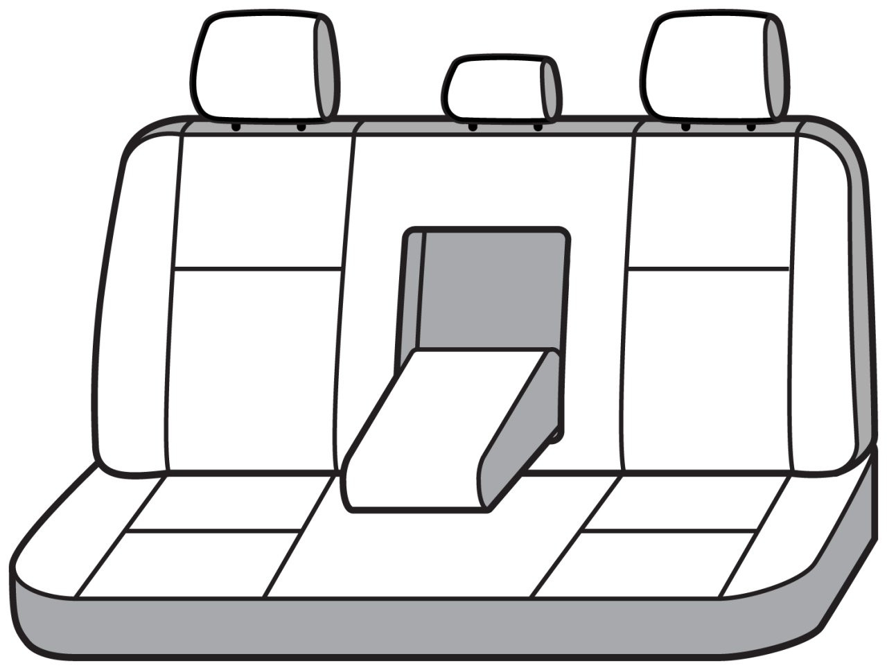 Covercraft SeatSaver Custom Seat Cover - Polycotton Taupe (SS7563PCTP) — front view