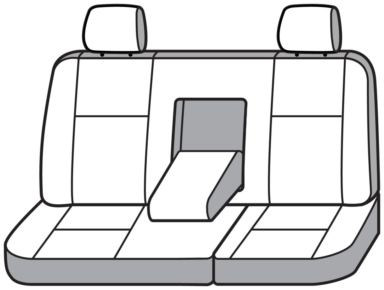 Covercraft SeatSaver Custom Seat Cover - Polycotton Misty Grey (SS8309PCCT) — front view