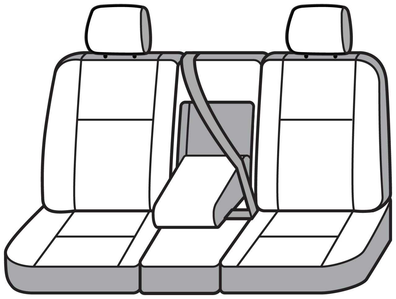 Covercraft SeatSaver Custom Seat Cover - Waterproof Taupe (SS8367WFTP) — front view