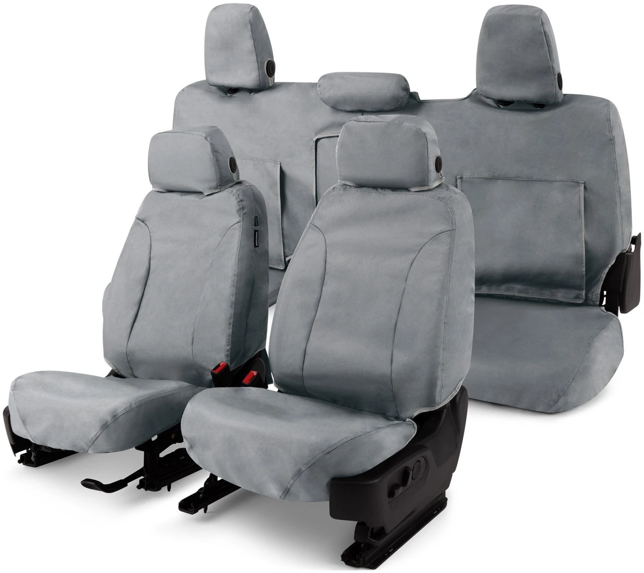 Covercraft SeatSaver Custom Seat Cover - Waterproof Grey (SS8362WFGY) — front view