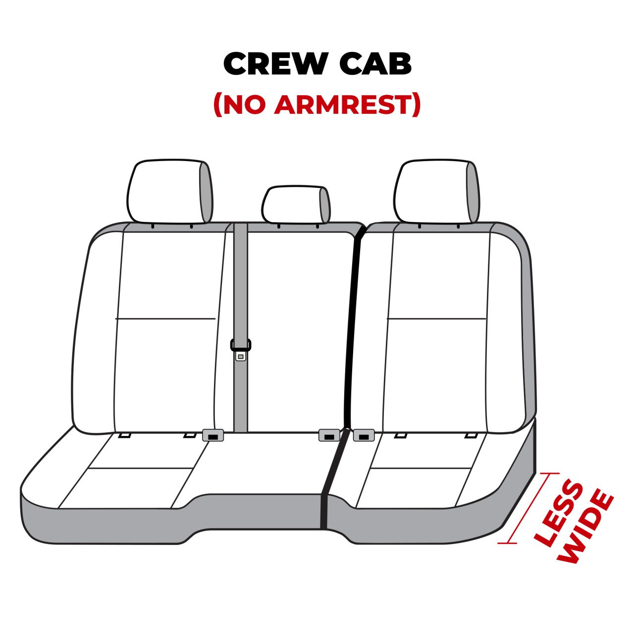 Covercraft SeatSaver Custom Seat Cover - Polycotton Misty Grey (SS8397PCCT) — front view