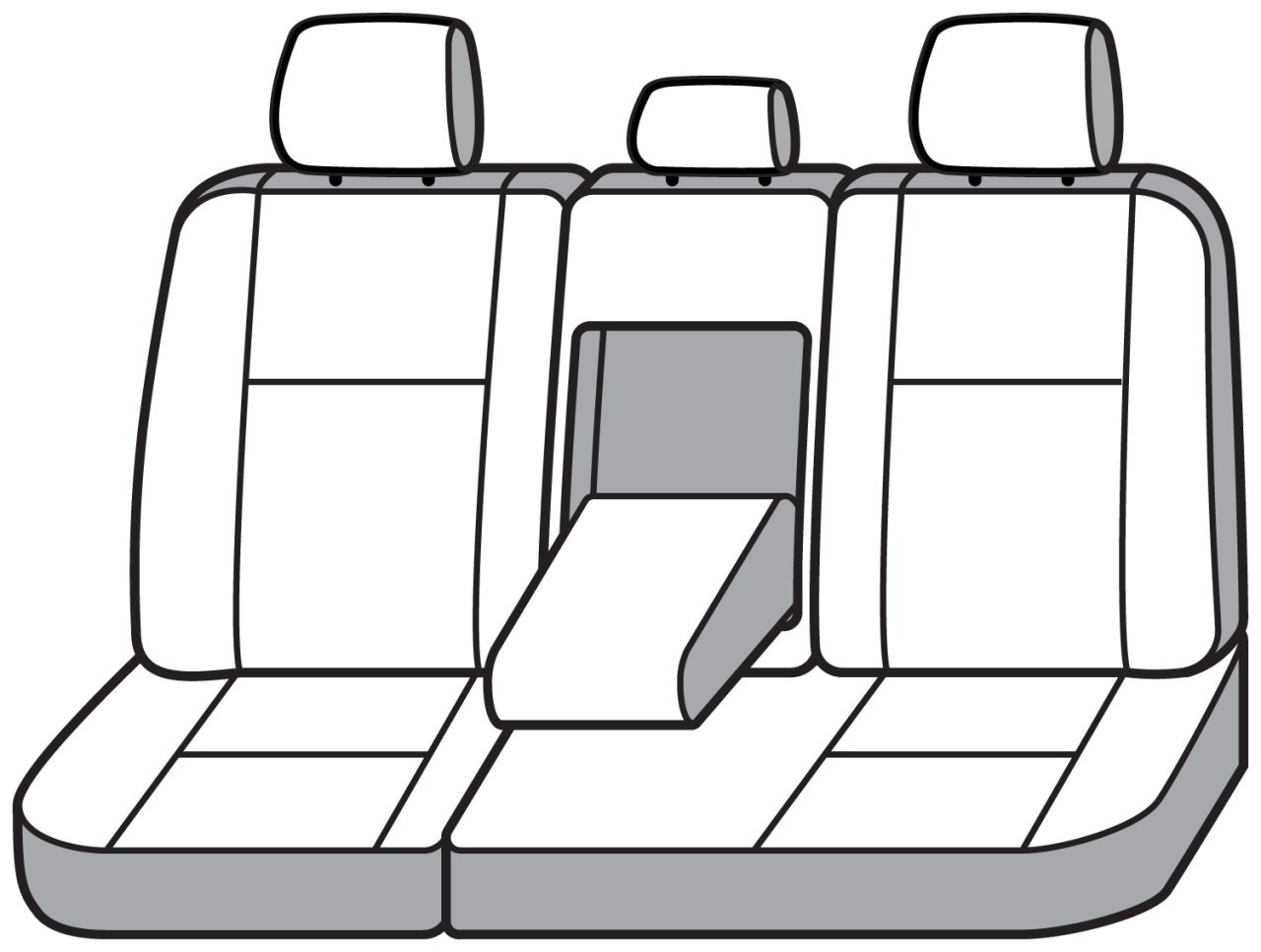 Covercraft SeatSaver Custom Seat Cover - Polycotton Taupe (SS8469PCTP) — front view