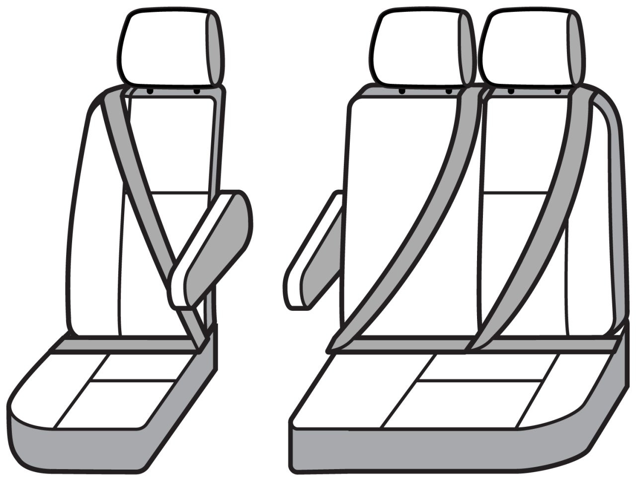 Covercraft SeatSaver Custom Seat Cover - Polycotton Tan (SS8479PCTN) — front view