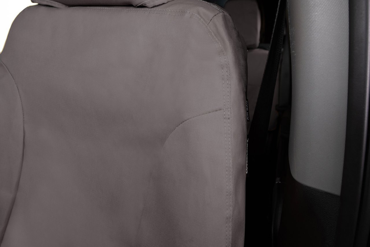 Covercraft SeatSaver Custom Seat Cover - Polycotton Misty Grey (SS8509PCCT) — front view