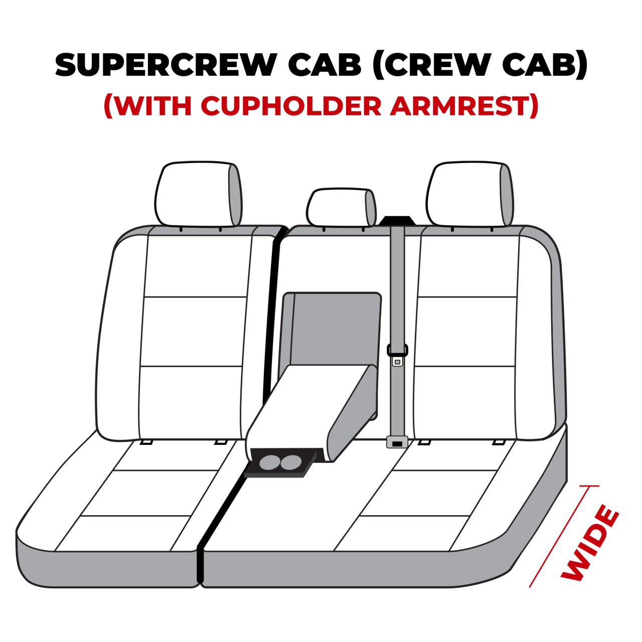 Covercraft SeatSaver Custom Seat Cover - Polycotton Taupe (SS8485PCTP) — front view