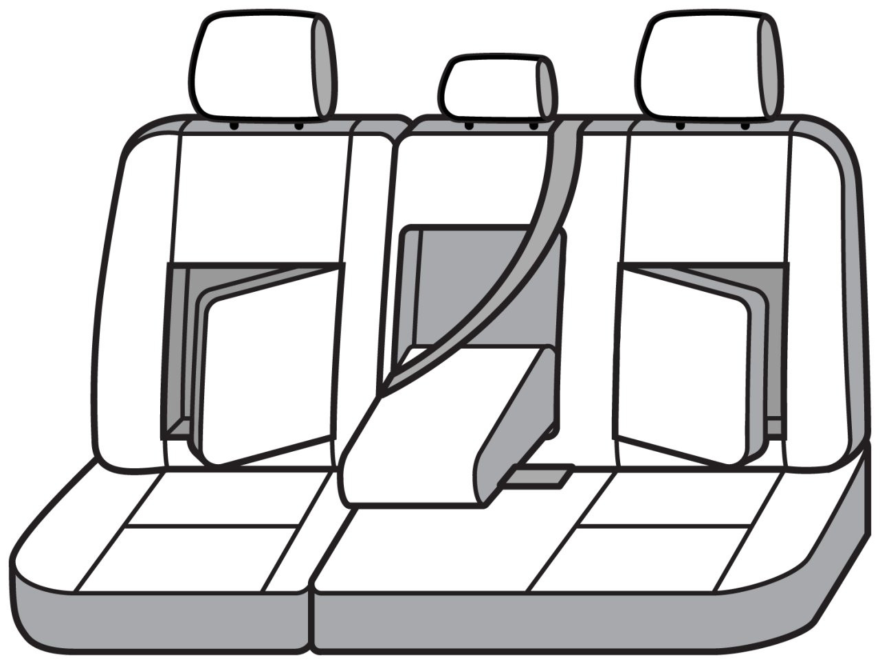 Covercraft SeatSaver Custom Seat Cover - Polycotton Tan (SS8486PCTN) — front view