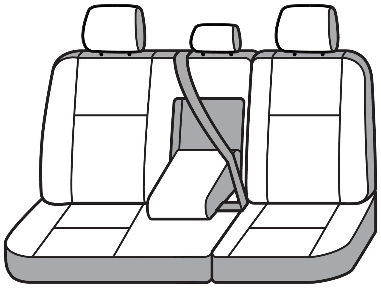 Covercraft SeatSaver Custom Seat Cover - Waterproof Taupe (SS8560WFTP) — front view