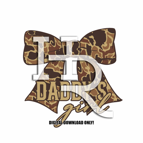 Daddy's Girl Camo Bow