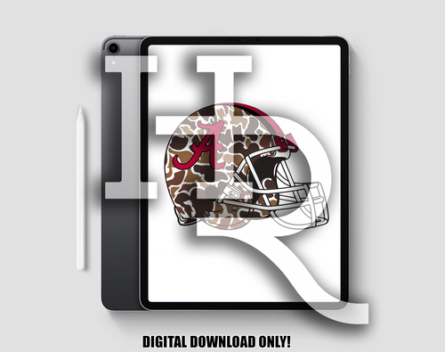 Alabama A Camo Helmet