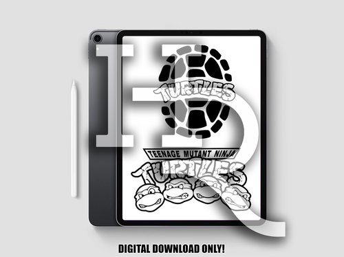 TMNT Outline Clip Art